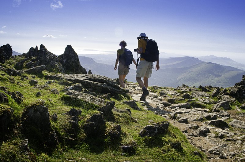 Photo of Walkers on Snowdon summit